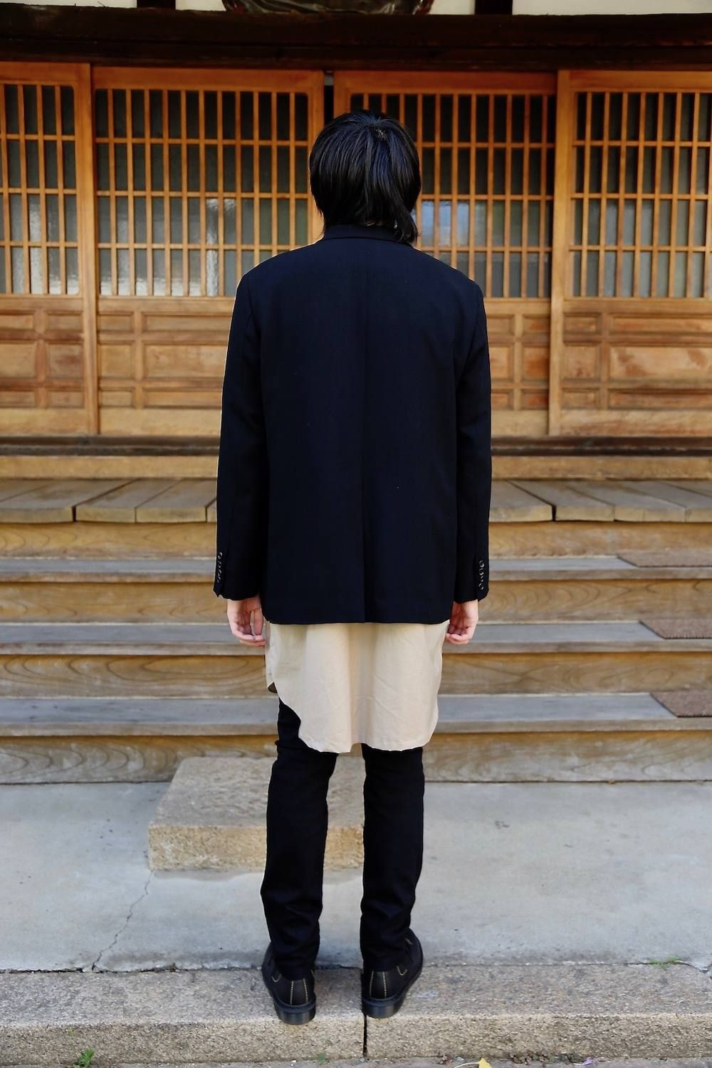 YOKE FOLD UP SHERE LONG SHIRTS"BEIGE"ミックススタイル2019.9.16.