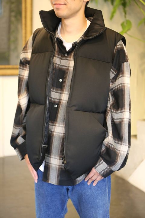 Graphpaper ”Zanter” for Graphpaper Down Vest"BLACK"Style.2019.9.2.