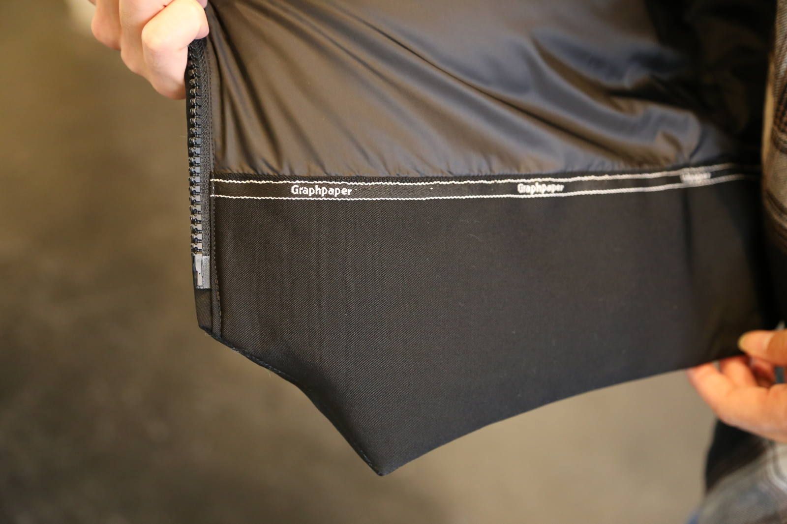 Graphpaper ”Zanter” for Graphpaper Down Vest"BLACK"Style.2019.9.2.