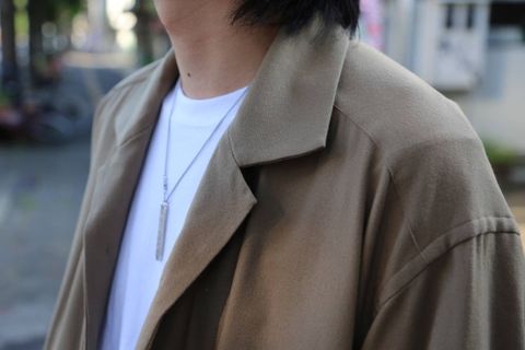 YOKE WIDE SHORT JACKET"BEIGE"スタイル.2019.9.10.