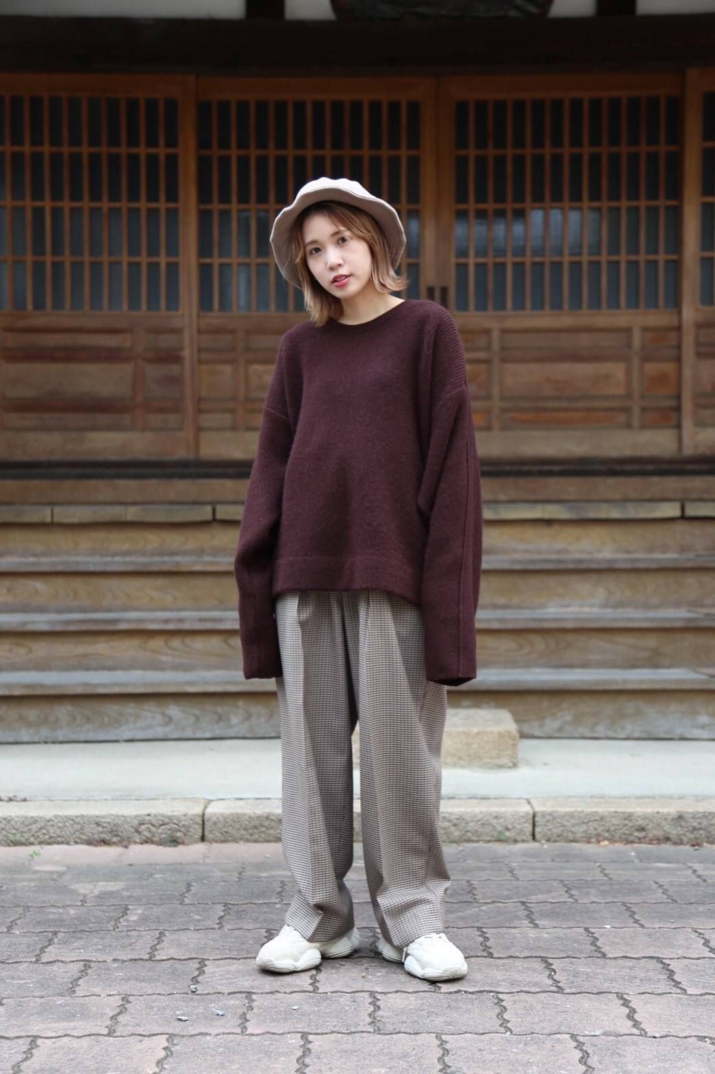 7G ALPACA WOOL CARDIGAN RIB STITCH KNIT ニット | red-village.com