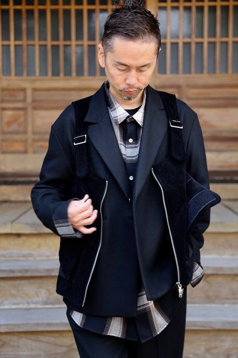 YOKE LOOSE DOUBLE-BREASTED JACKET & TROUSESスタイル.2019.9.10.