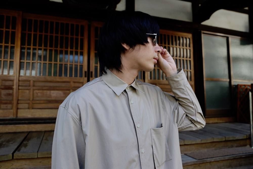 YOKE FOLD UP SHERE LONG SHIRTS"BEIGE"ミックススタイル2019.9.16.