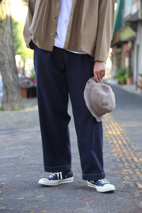 YOKE WIDE SHORT JACKET"BEIGE"スタイル.2019.9.10.