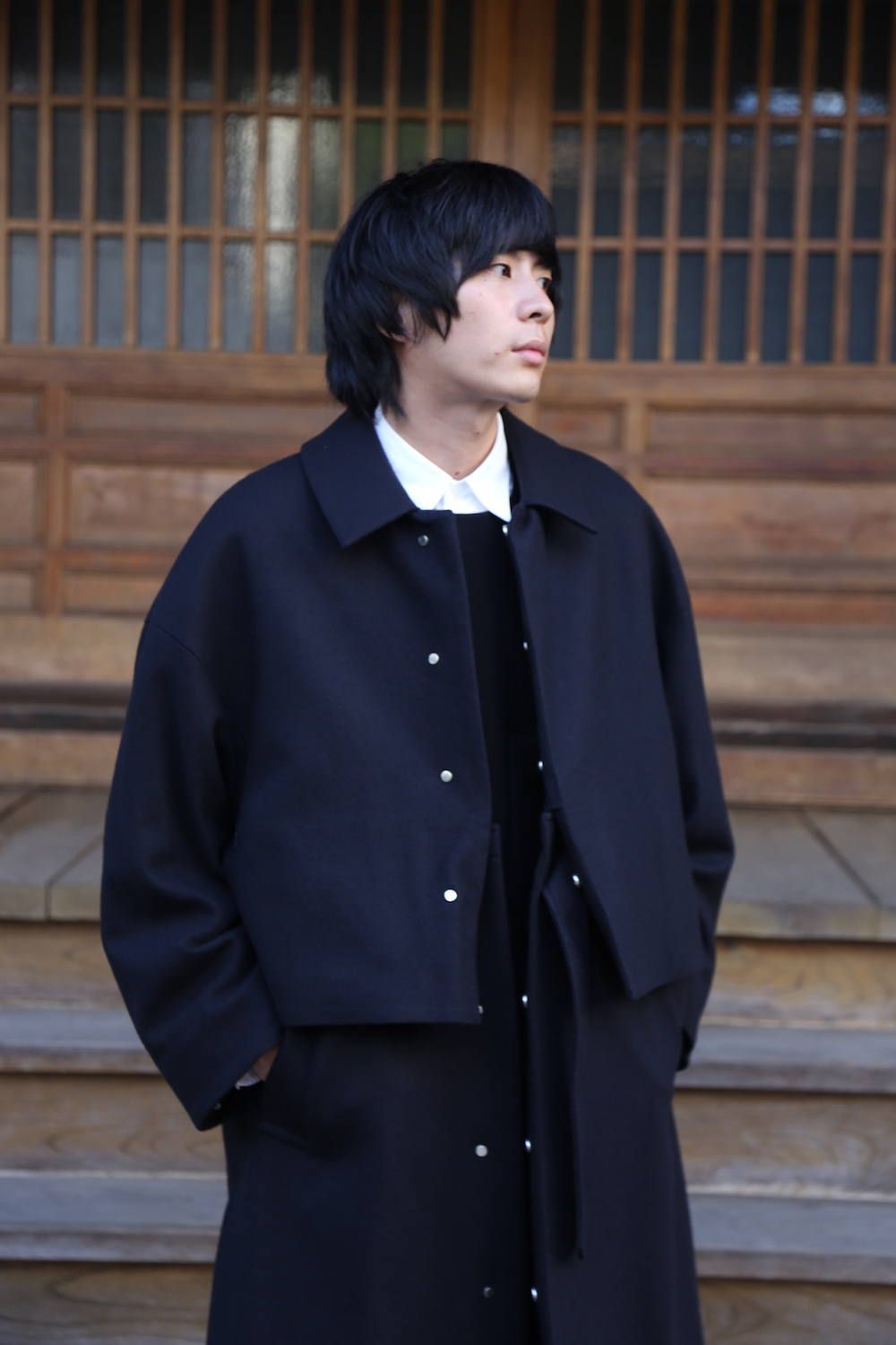 YOKE 3WAY BAL COLLAR SHARE COAT