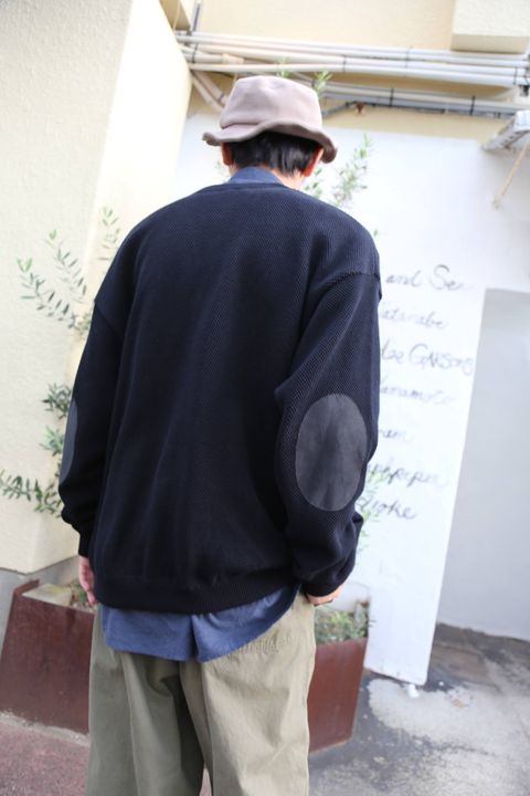 crepuscule(クレプスキュール)moss stitch V/N cardigan"BLACK"Style.2019.9.11.