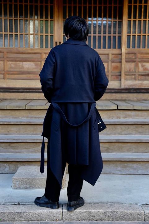 YOKE 3WAY BAL COLLAR SHARE COAT"DARK NAVY"スタイル.2019.9.8.