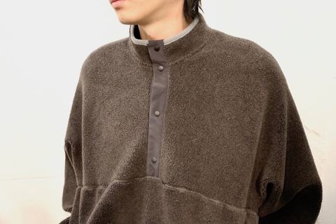 Graphpaper Wool Boa Hi-Neck Pullover"GRAY"スタイル.2019.9.20.