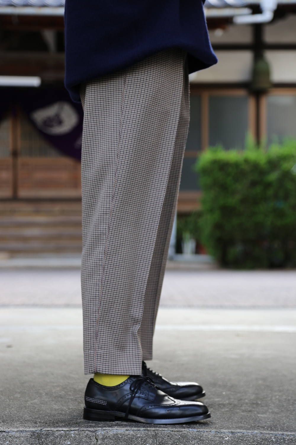 YOKE DETACHABLE FOLD UP SHARE KNIT"NAVY"スタイル2019.9.23.