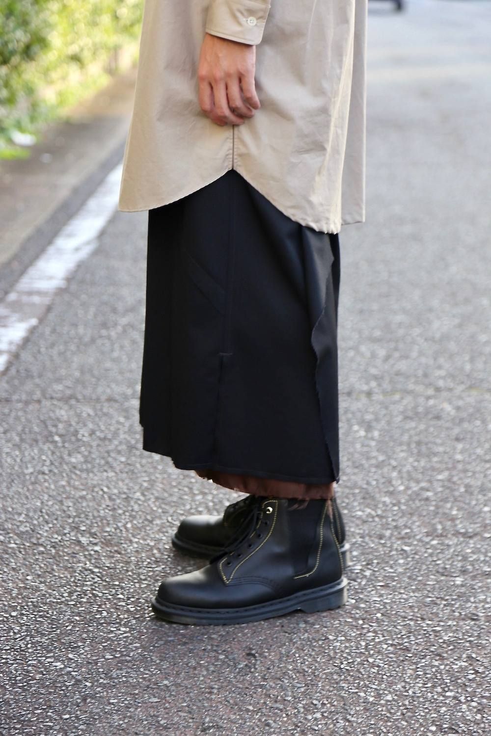 YOKE FOLD UP SHERE LONG SHIRTS"BEIGE"スタイル.2019.9.9.