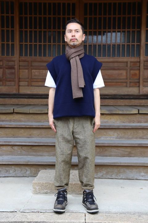 Graphpaper Tweed Kibata Coat"LEAF"スタイル2019.9.29.