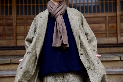 Graphpaper Tweed Kibata Coat"LEAF"スタイル2019.9.29.