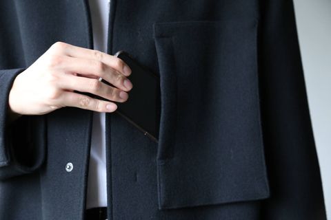 WELLDER Boxy Car Coat"BLACK" style.2019.9.22