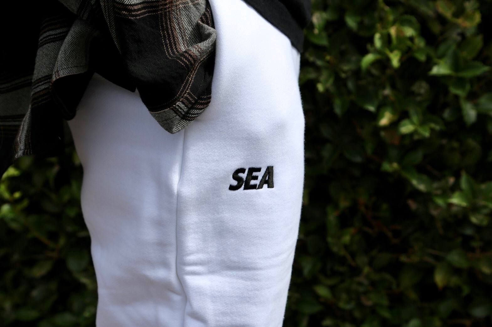 WIND AND SEA SWEAT PANTS JEROME"WHITE"Style.2019.9.3.
