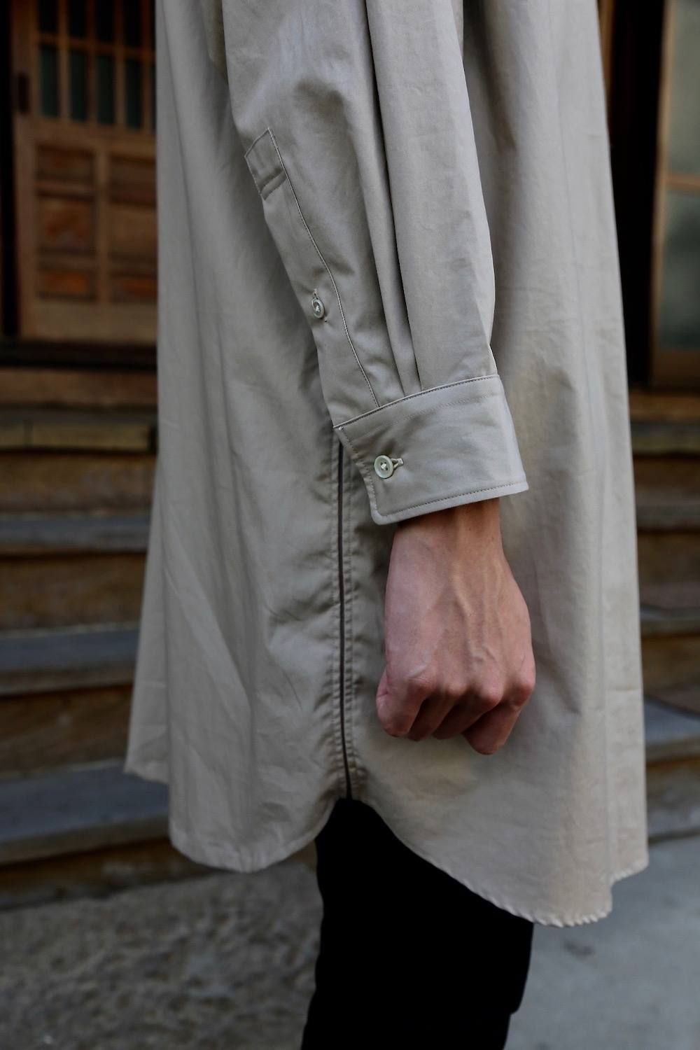 YOKE FOLD UP SHERE LONG SHIRTS"BEIGE"ミックススタイル2019.9.16.