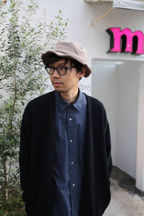 crepuscule(クレプスキュール)moss stitch V/N cardigan"BLACK"Style.2019.9.11.