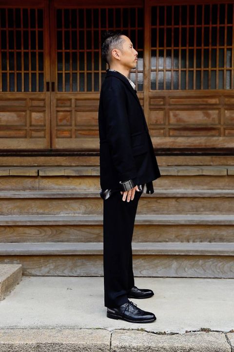YOKE LOOSE DOUBLE-BREASTED JACKET & TROUSESスタイル.2019.9.10.