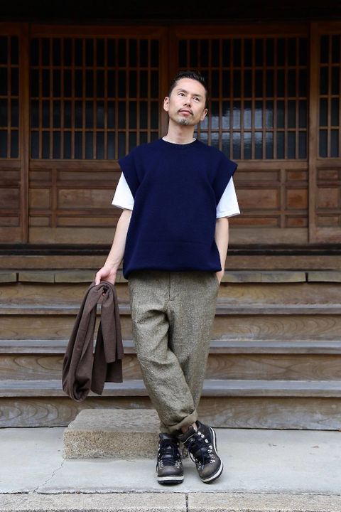 Graphpaper Tweed Kibata Coat"LEAF"スタイル2019.9.29.