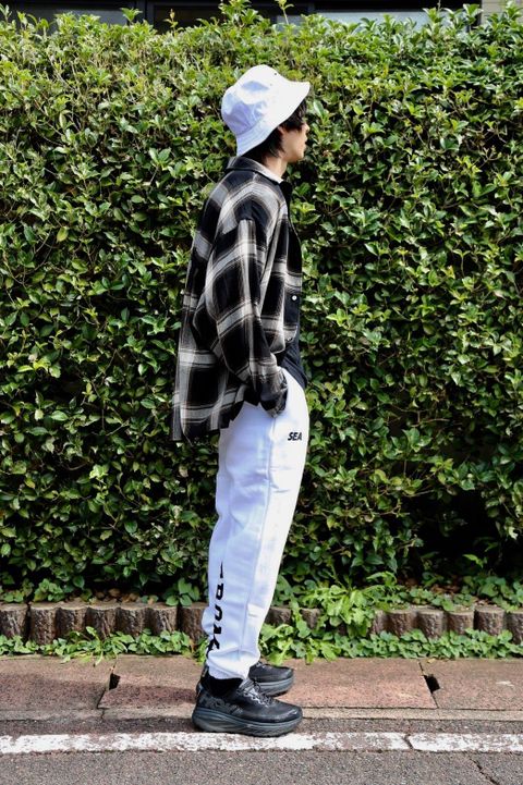 WIND AND SEA SWEAT PANTS JEROME"WHITE"Style.2019.9.3.