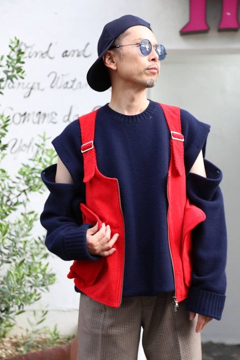 WELLDER Utillity Vest"Red"スタイル2019.9.23.