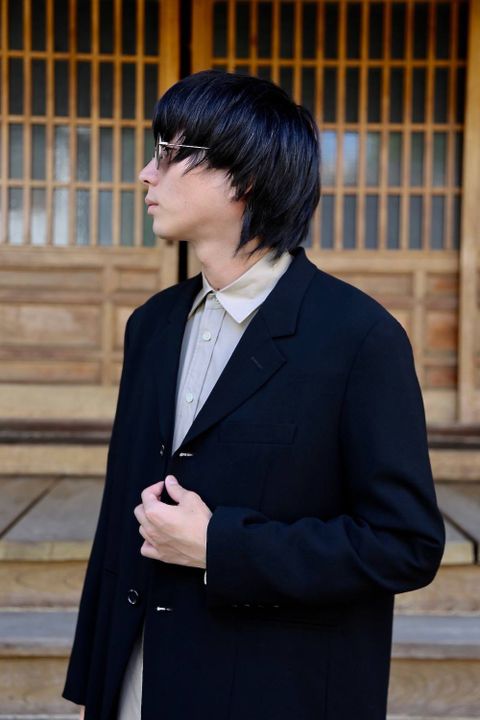 YOKE FOLD UP SHERE LONG SHIRTS"BEIGE"ミックススタイル2019.9.16.