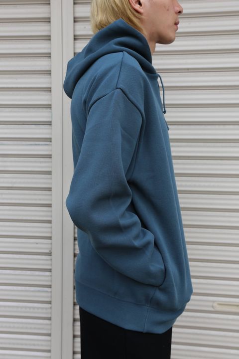 crepuscule(クレプスキュール)milanorib parka(1903-010)"Blue Green"スタイル.2019.10.26.