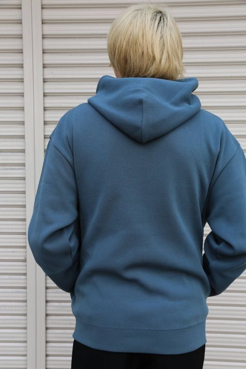 crepuscule(クレプスキュール)milanorib parka(1903-010)"Blue Green"スタイル.2019.10.26.
