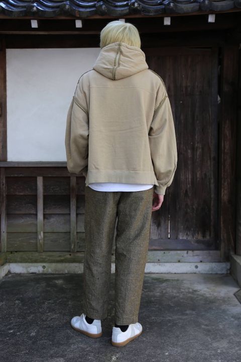 YOKE PIPING WIDE PARKA"SAND BEGIE"スタイル2019.10.5.