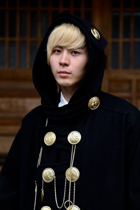 Yohji Yamamoto W-メルトンデカ釦コートスタイル2019.10.23.