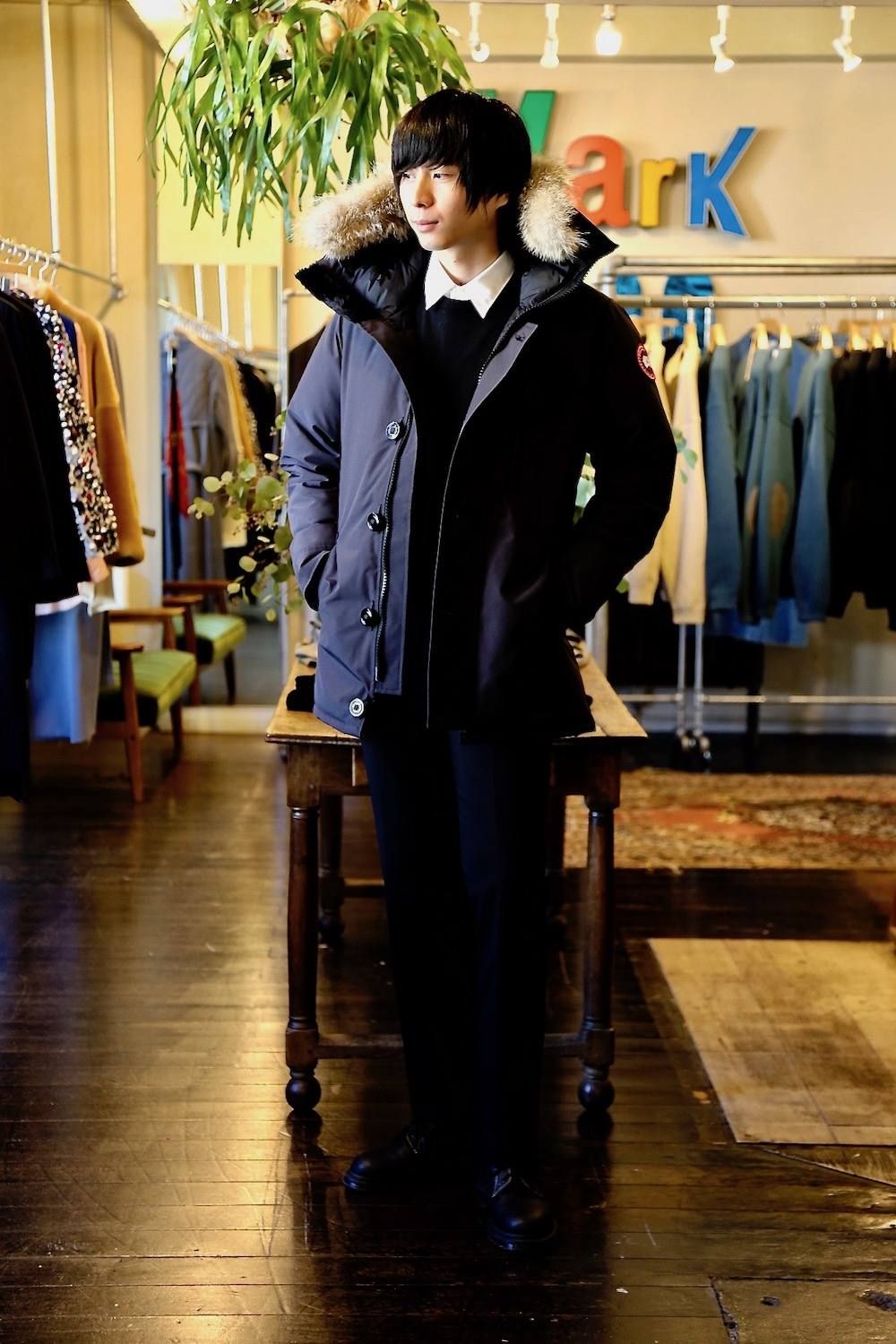 CANADA GOOSE ジャスパーパーカー"NAVY"スタイル.2019.10.2.
