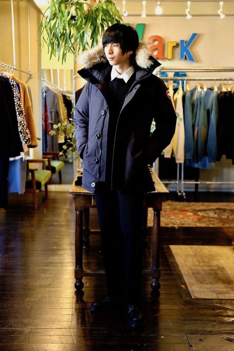 CANADA GOOSE ジャスパーパーカー"NAVY"スタイル.2019.10.2.