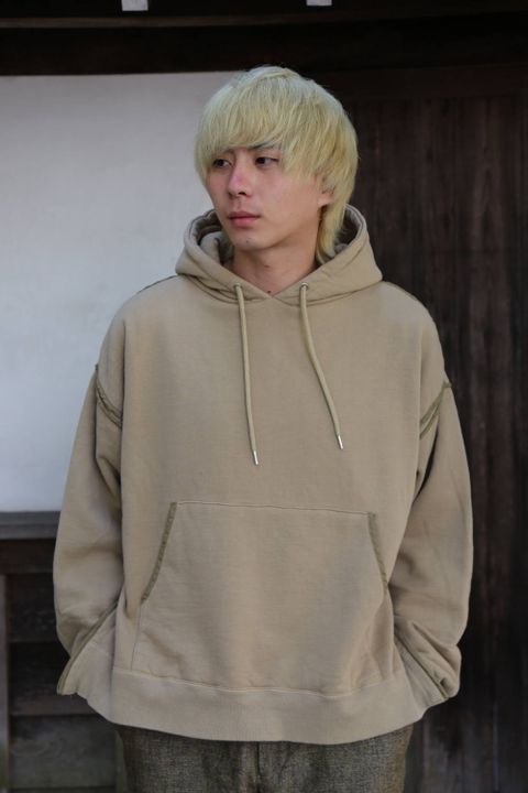 YOKE PIPING WIDE PARKA"SAND BEGIE"スタイル2019.10.5.