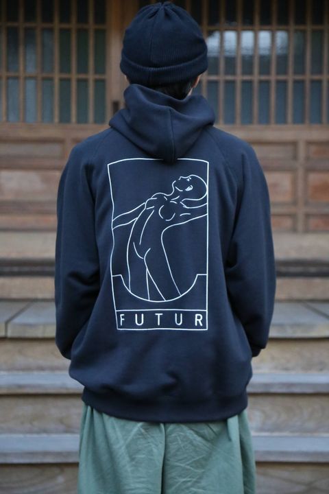 LOOPWHEELER FOR FUTUR×Graphpaper SWEAT PARKA"BLACK"Style.2019.10.28.