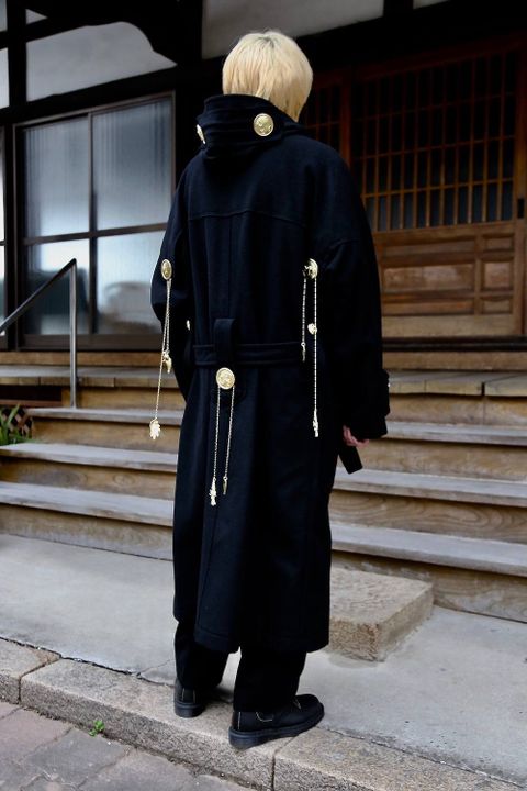 Yohji Yamamoto W-メルトンデカ釦コートスタイル2019.10.23.