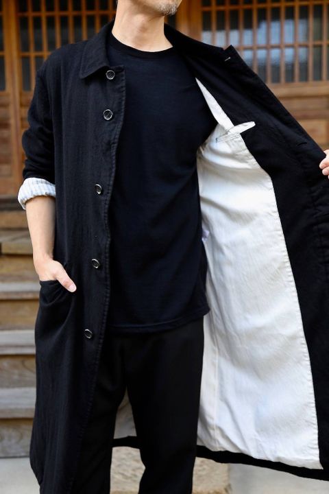 COMME des GARCONS HOMME ウールサージコートスタイル2019.10.14.