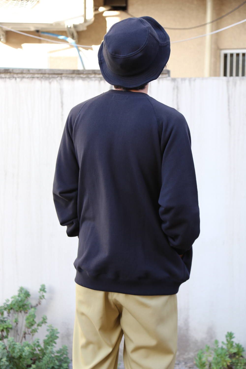Graphpaper LOOPWHEELER HalfZip Sweatshirt cotton white 2