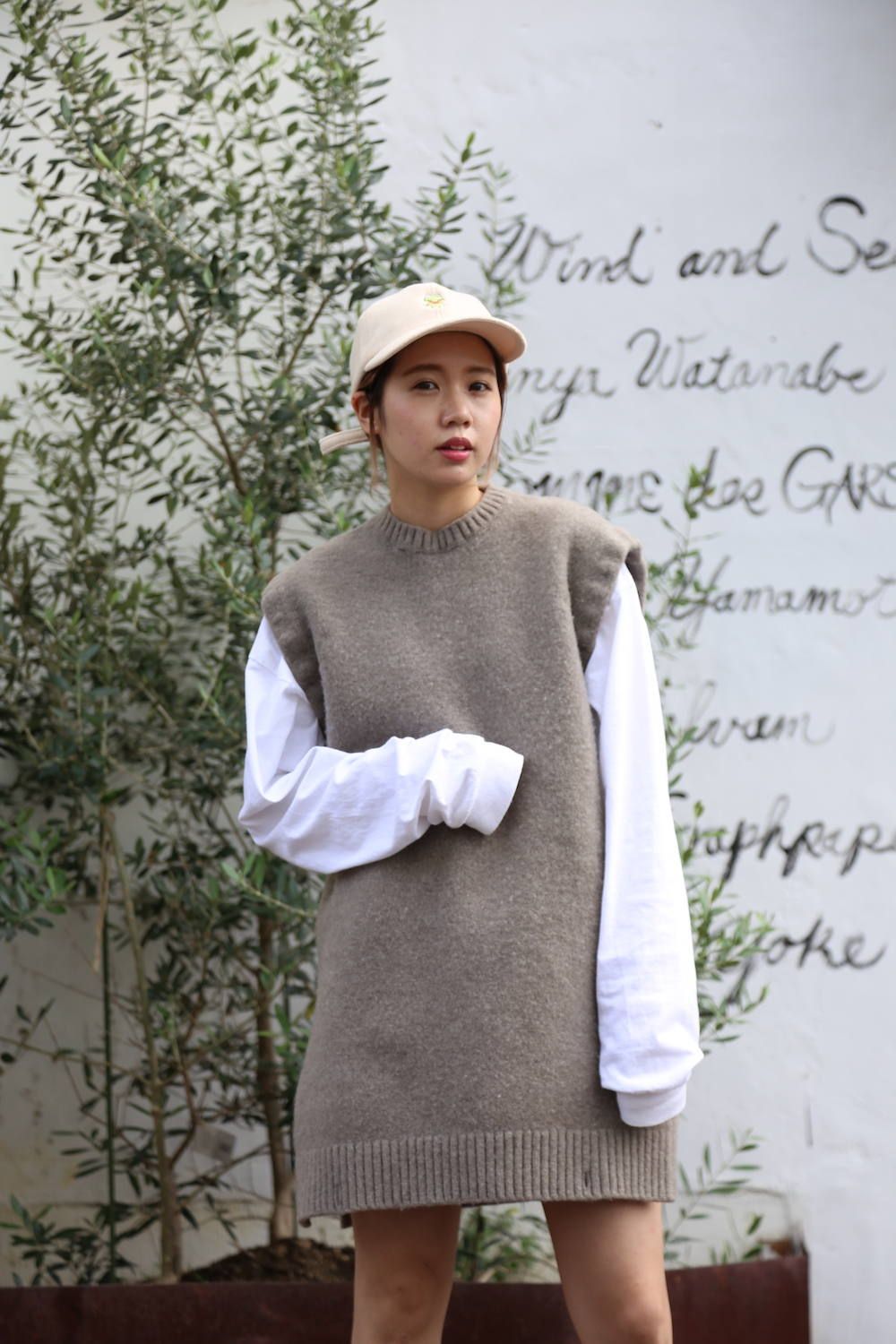 YOKE / DETACHABLE FOLD UP SHARE KNIT - メンズ