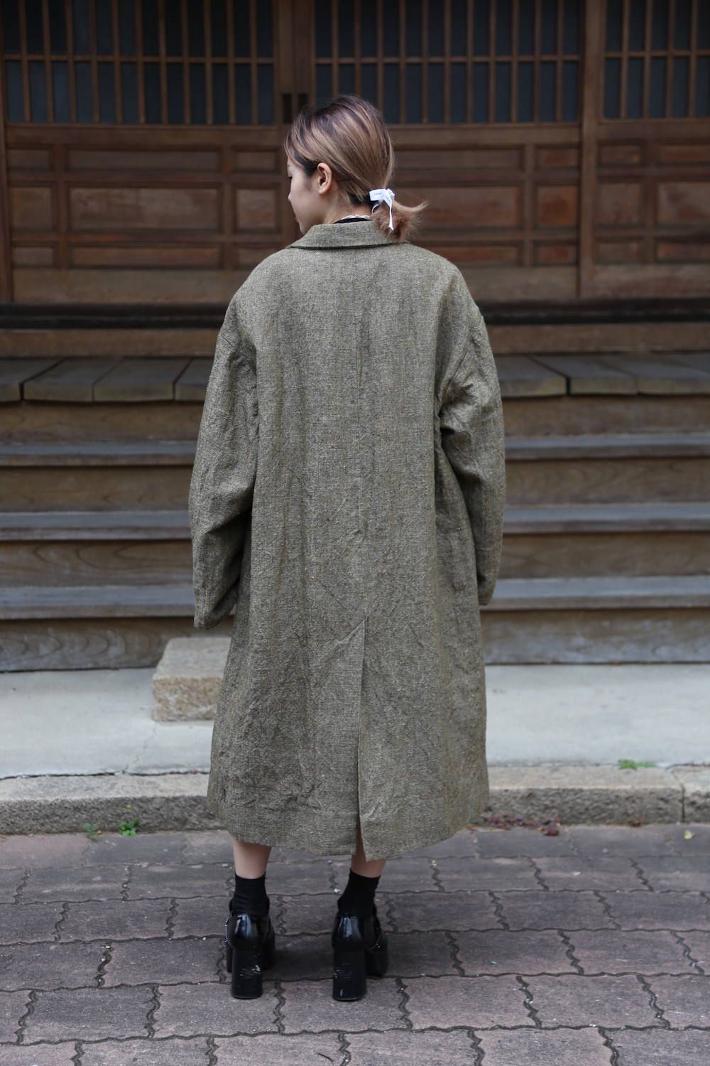 Graphpaper Tweed Kibata Coat グラフペーパー コート - アウター