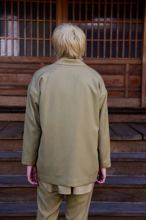 Dulcamara よそいきスリムテーパードパンツ"SAND YELLOW"スタイル.2019.10.4.