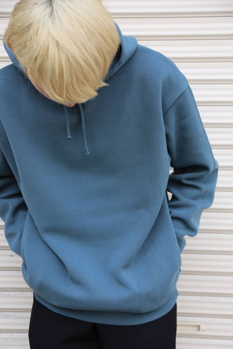 crepuscule(クレプスキュール)milanorib parka(1903-010)"Blue Green"スタイル.2019.10.26.