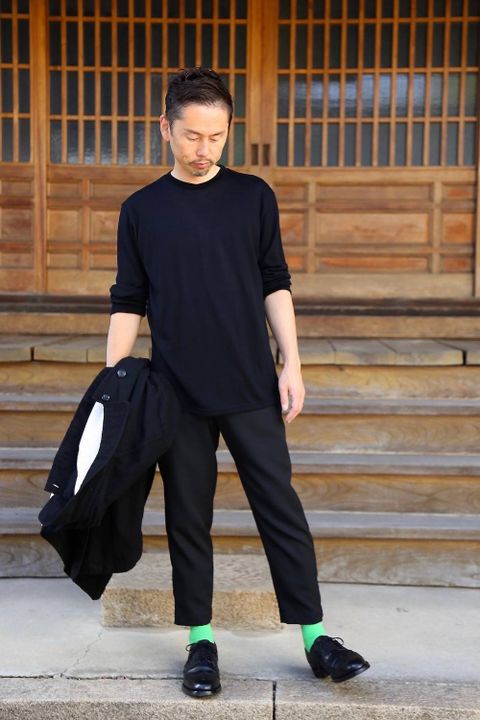 COMME des GARCONS HOMME ウールサージコートスタイル2019.10.14.