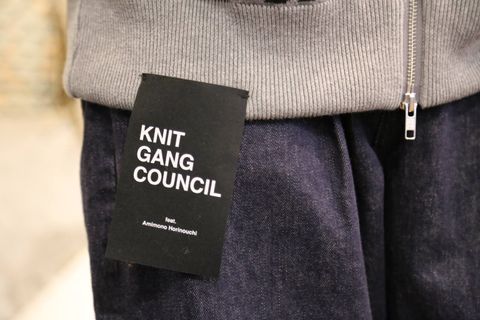 KNIT GANG COUNCIL ″BRANDALISM″ KNIT BLOUSON ″FLOWER BOMBER″スタイル.2019.10.19