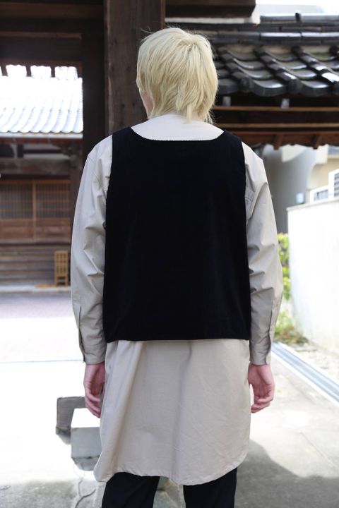YOKE FOLD UP SHERE LONG SHIRTS"BEIGE"スタイル.2019.10.15.