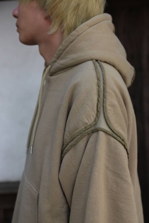YOKE PIPING WIDE PARKA"SAND BEGIE"スタイル2019.10.5.