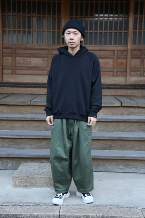 LOOPWHEELER FOR FUTUR×Graphpaper SWEAT PARKA"BLACK"Style.2019.10.28.