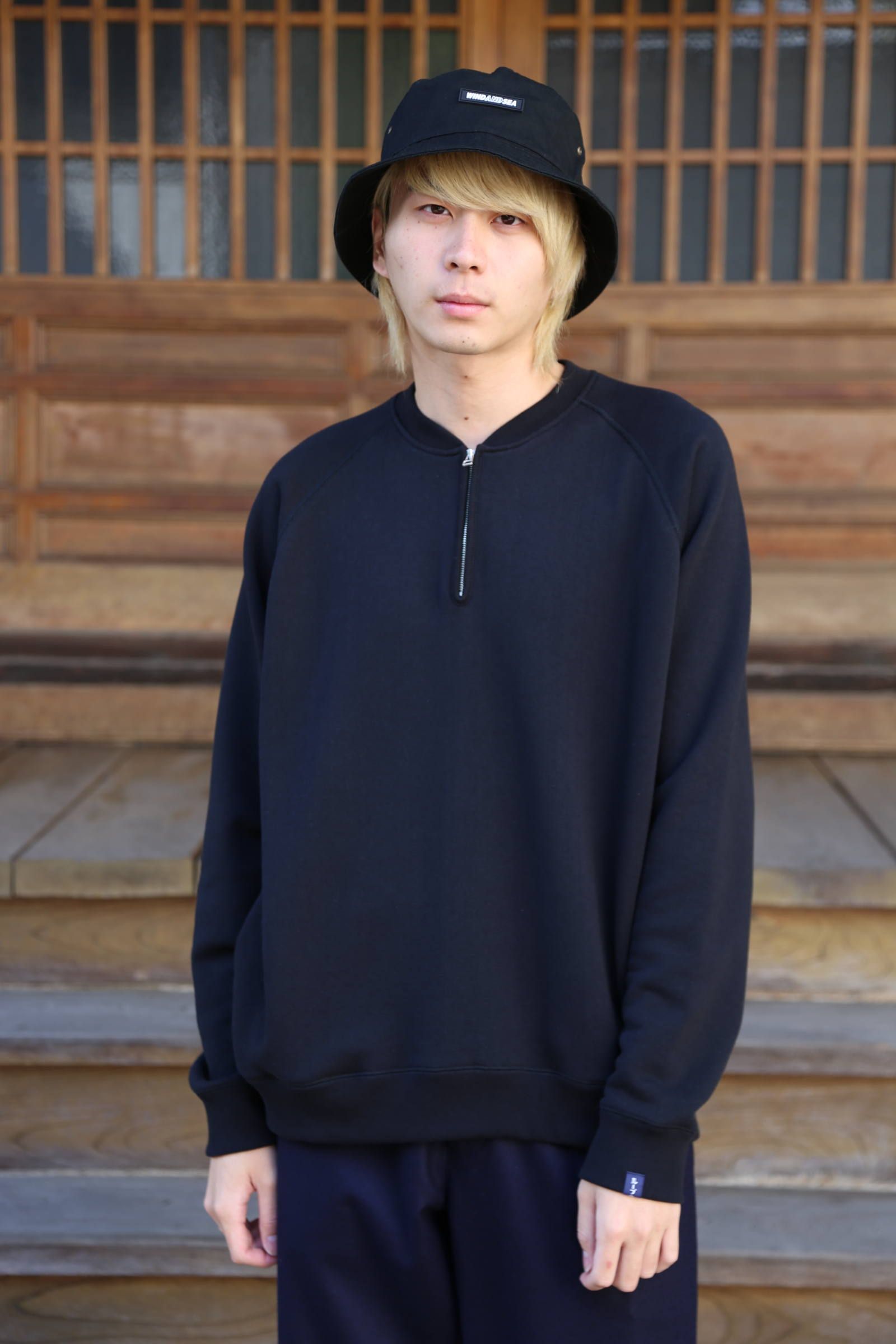 Graphpaper(グラフペーパー)LOOPWHEELER for Graphpaper HalfZip Sweat