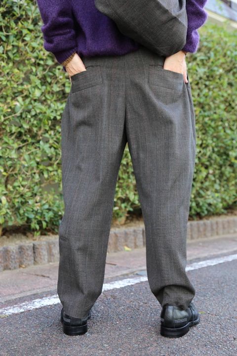 Dulcamara よそいきオーバータックパンツCHECKスタイル2019.10.4.