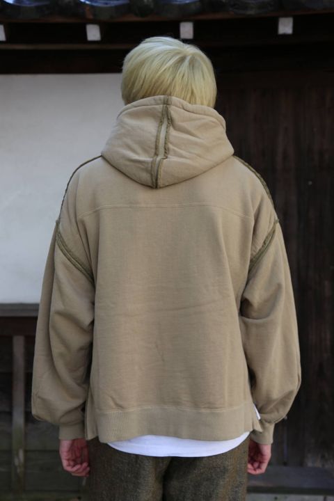 YOKE PIPING WIDE PARKA"SAND BEGIE"スタイル2019.10.5.