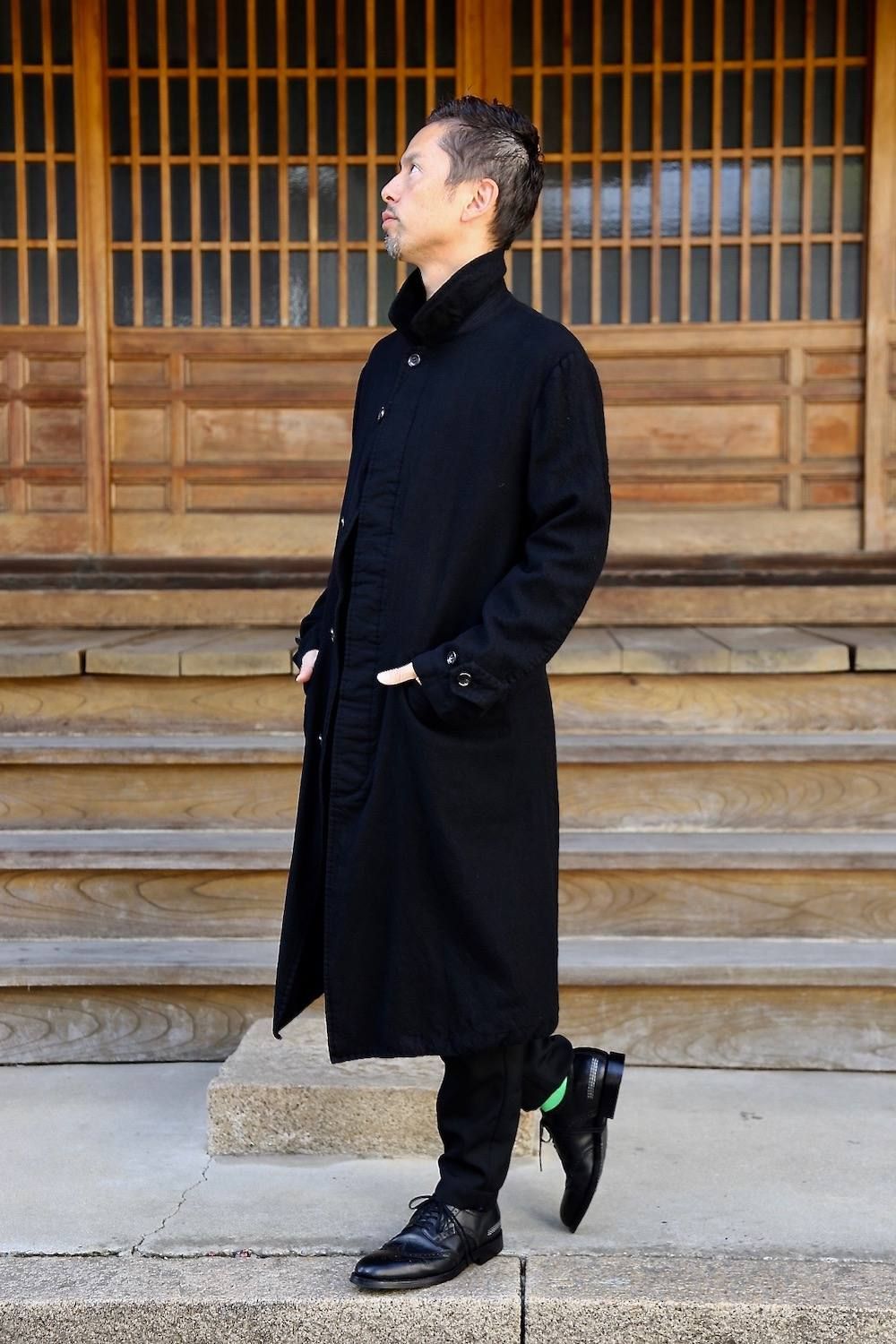 COMME des GARCONS HOMME ウールサージコートスタイル2019.10.14 