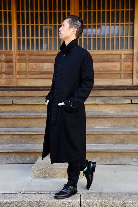 COMME des GARCONS HOMME ウールサージコートスタイル2019.10.14.